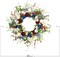 20 Inch 4th of July Patriotic Day Wreath Artificial Floral Wreath for Front Door Red Blue White Flower Patriotic Decorations for Memorial Day Independence Day Veterans Day